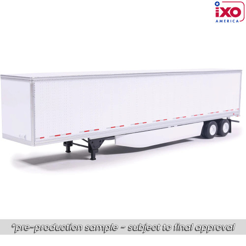 Pre-order, deposit only - ixo - 1:64 Modern Trailer - White with 2-axles and side skirts