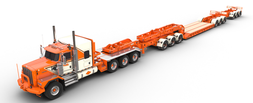 Pre-order, deposit only - Kulak & Sons 5 - Kenworth C500 Tri-Drive and&nbsp;Three-Axle Heavy-Haul Lowboy with Interchangeable Decks, 3-Axle Jeep &amp; 3-Axle Booster