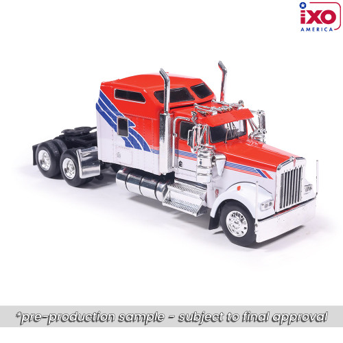 Pre-order, deposit only -  IXO - 1:64 1994 Kenworth W900 - Red, White, and Blue