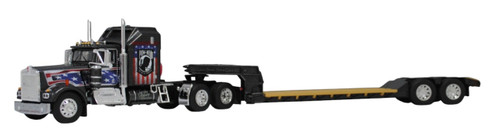 POW/MIA -Kenworth A-Model with Aerodyne sleeper and Rogers lowboy POW/MIA -Kenworth A-Model with Aerodyne sleeper and Rogers lowboy