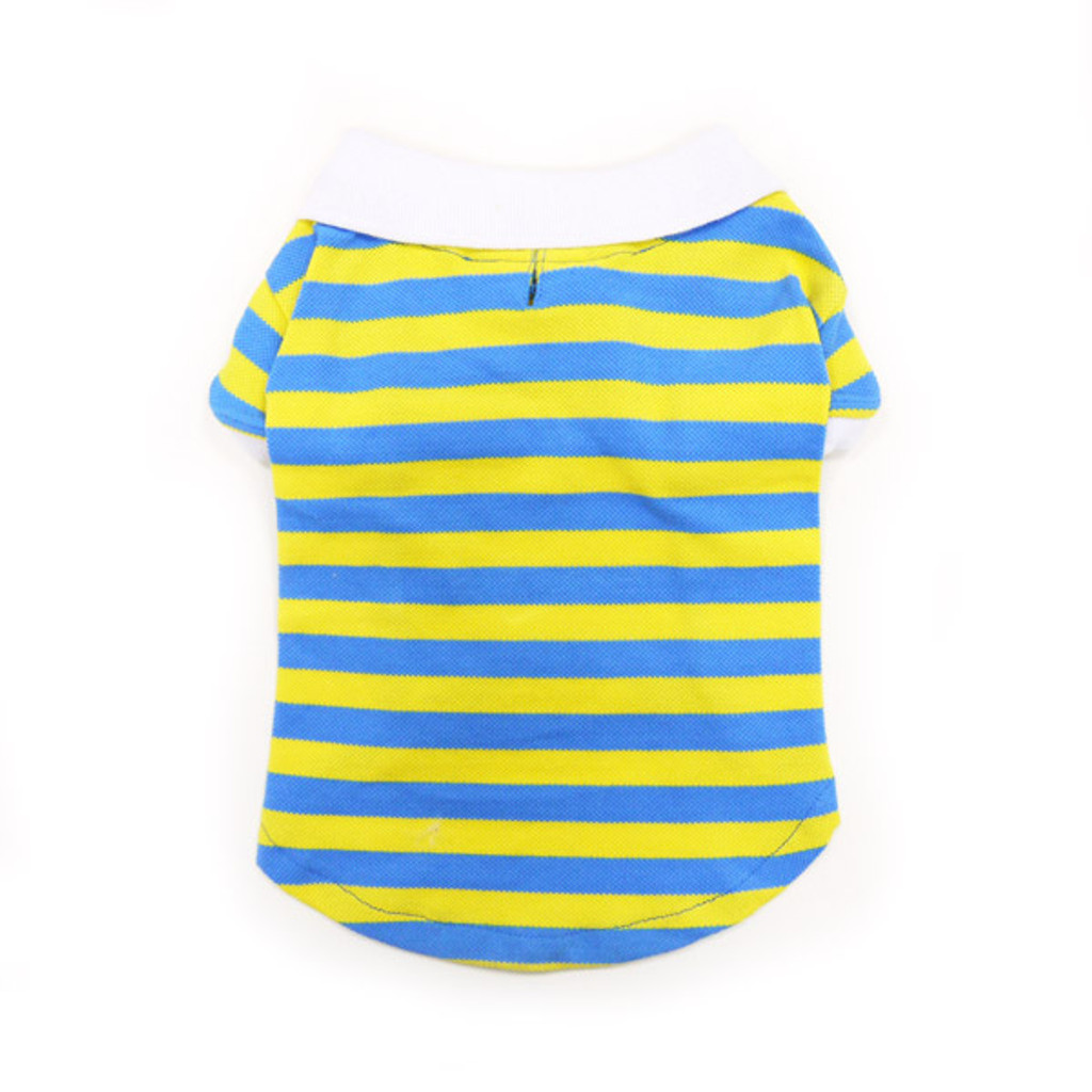 Stripe Polo Shirt Yellow/Blue