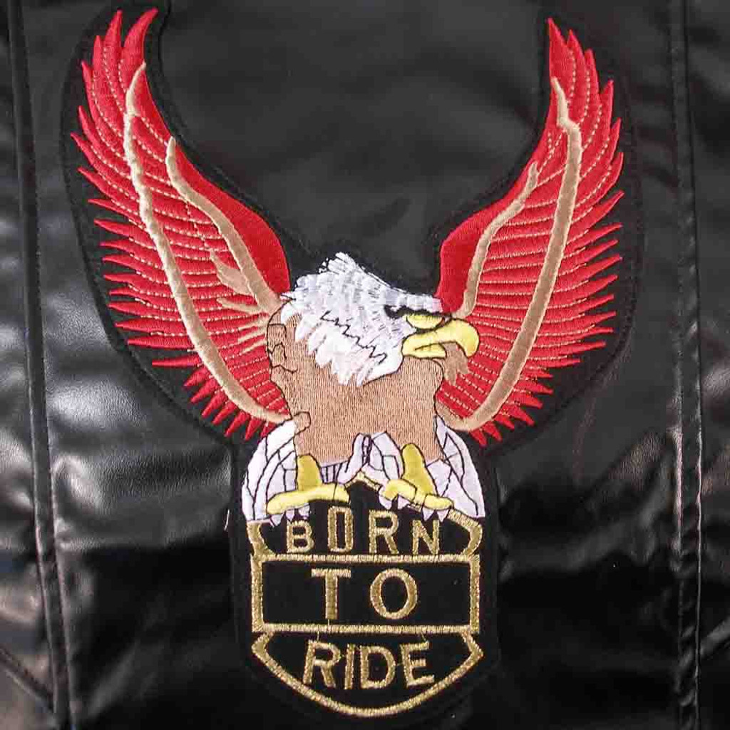 Born To Ride Motorcycle Harness Jacket - Black