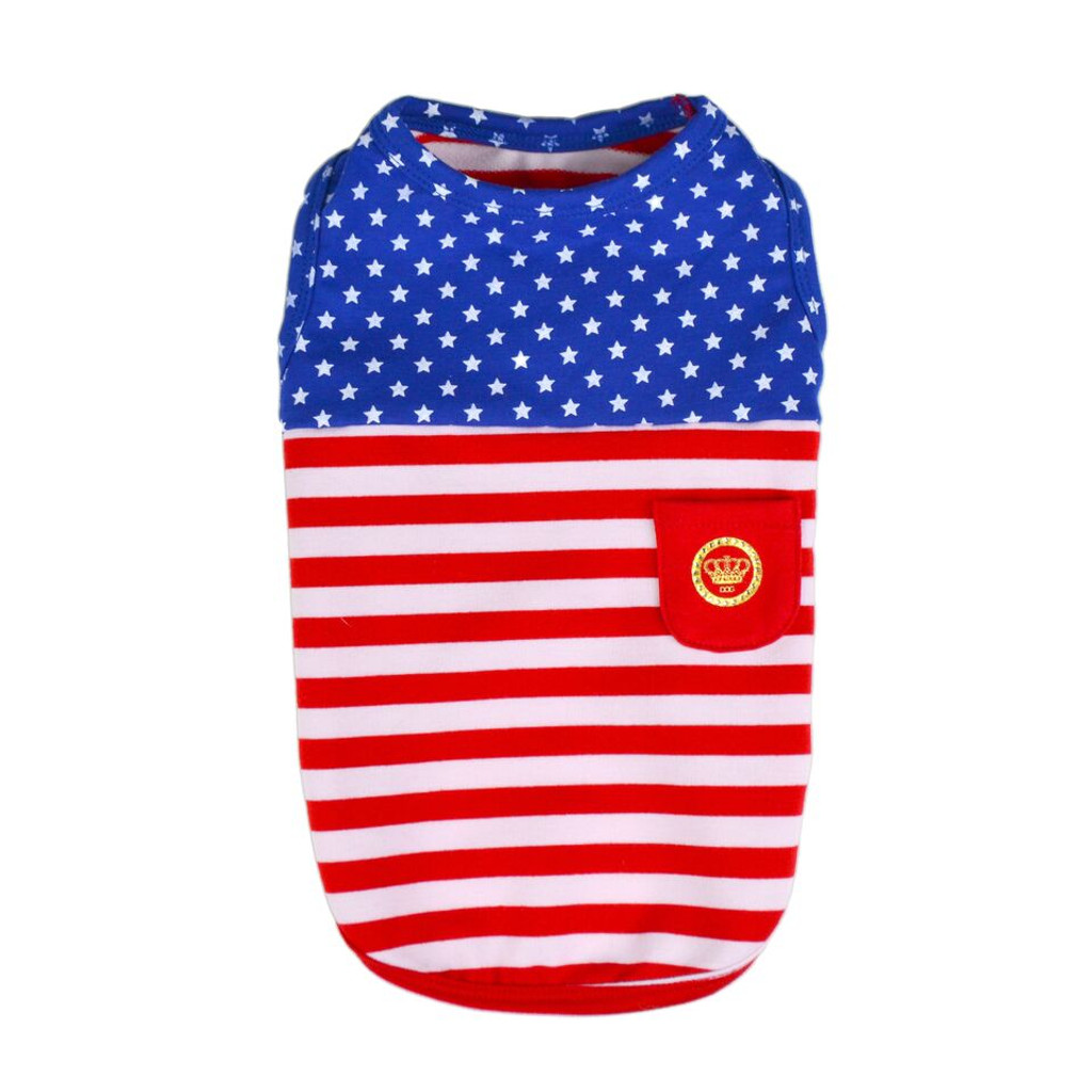 Stars and Stripes Dog Tank Top - Dogs of Glamour