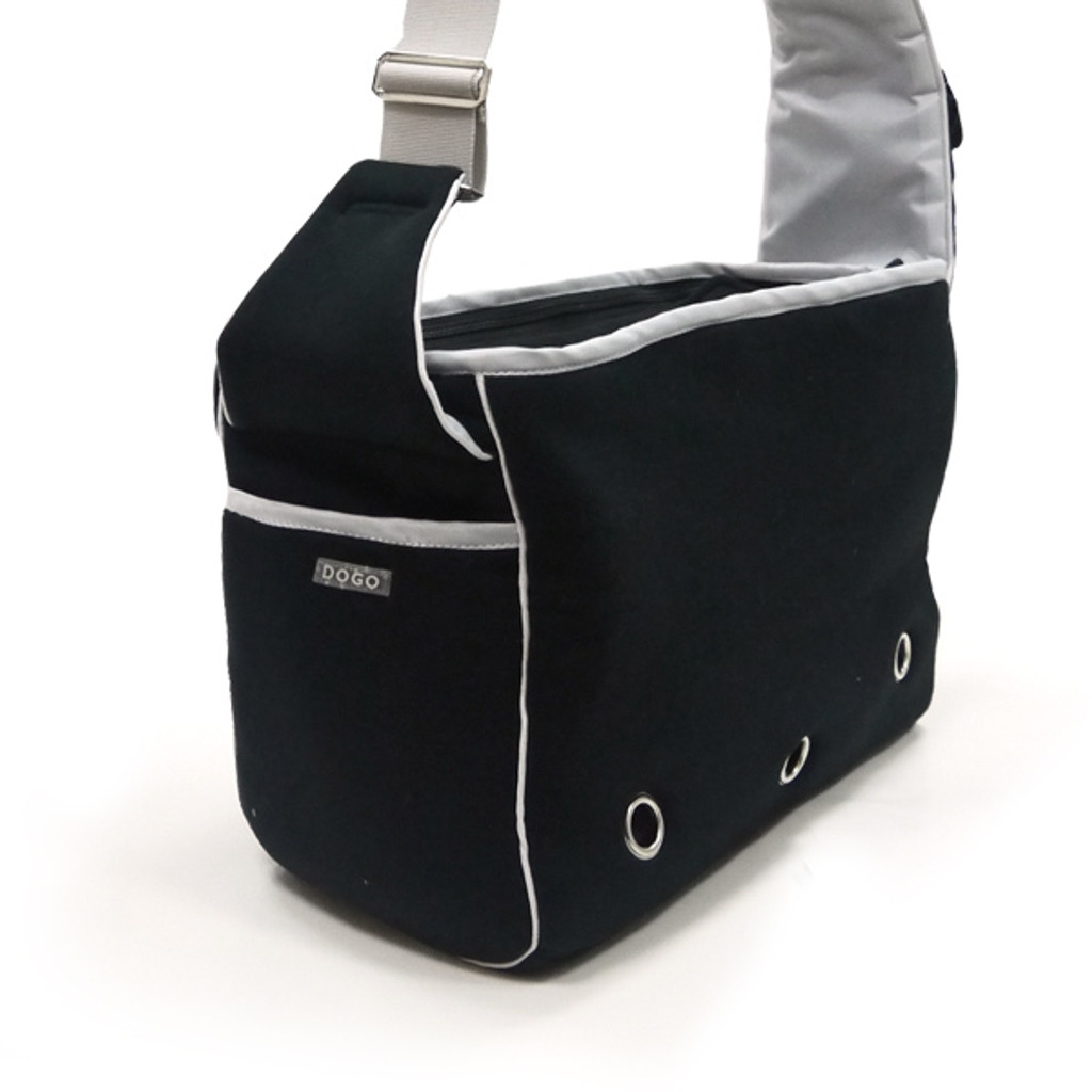 Black Boxy Messenger Bag