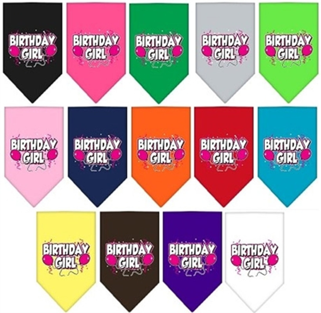 Birthday Girl Screen Print Bandana