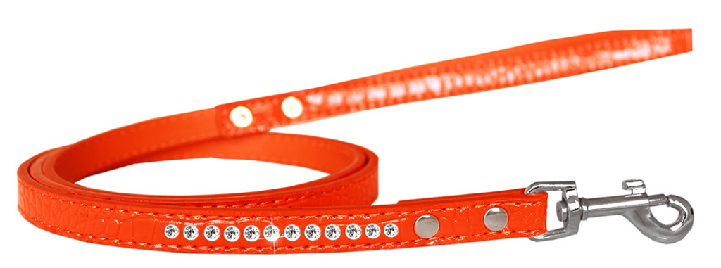 Clear Jewel Croc Leash - 4 FT