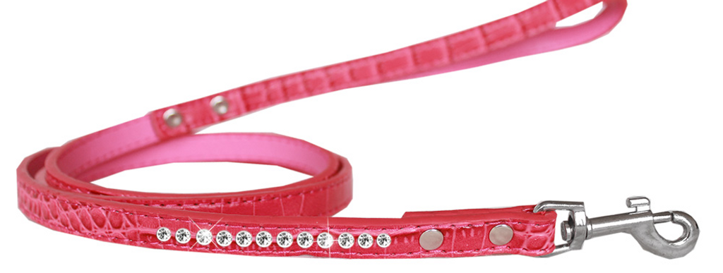 Clear Jewel Croc Leash - 6 FT