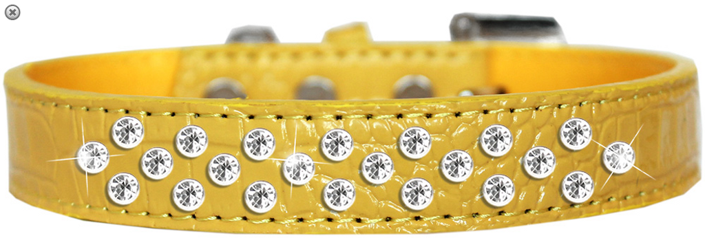 Sprinkles Clear Jewel Croc Dog Collar