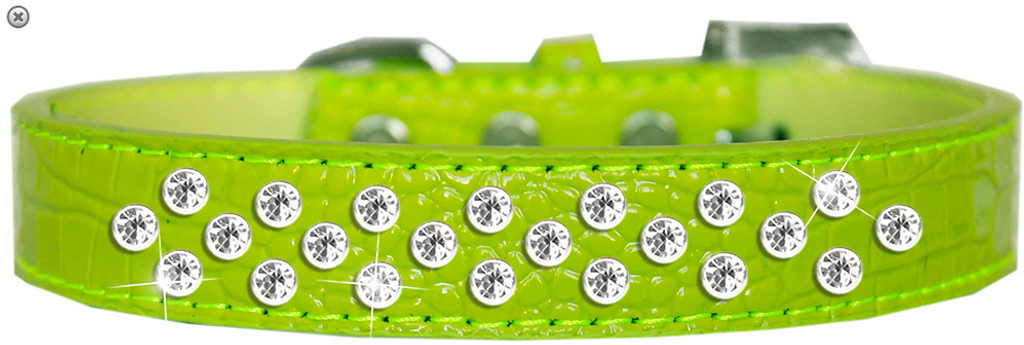 Sprinkles Clear Jewel Croc Dog Collar