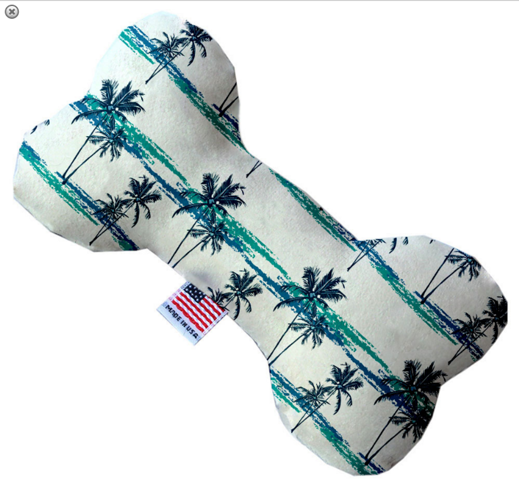 Palm Tree Paradise Bone Dog Toy