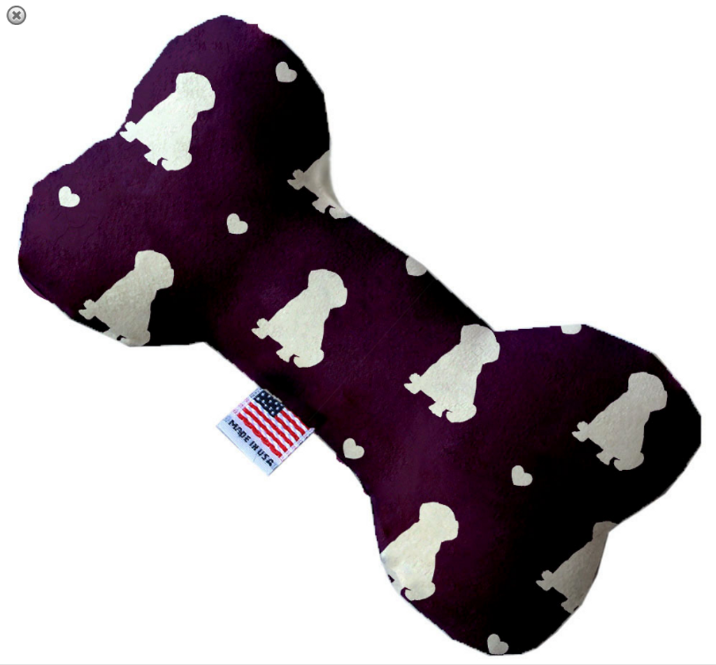 Purple Puppy Love Bone Dog Toy