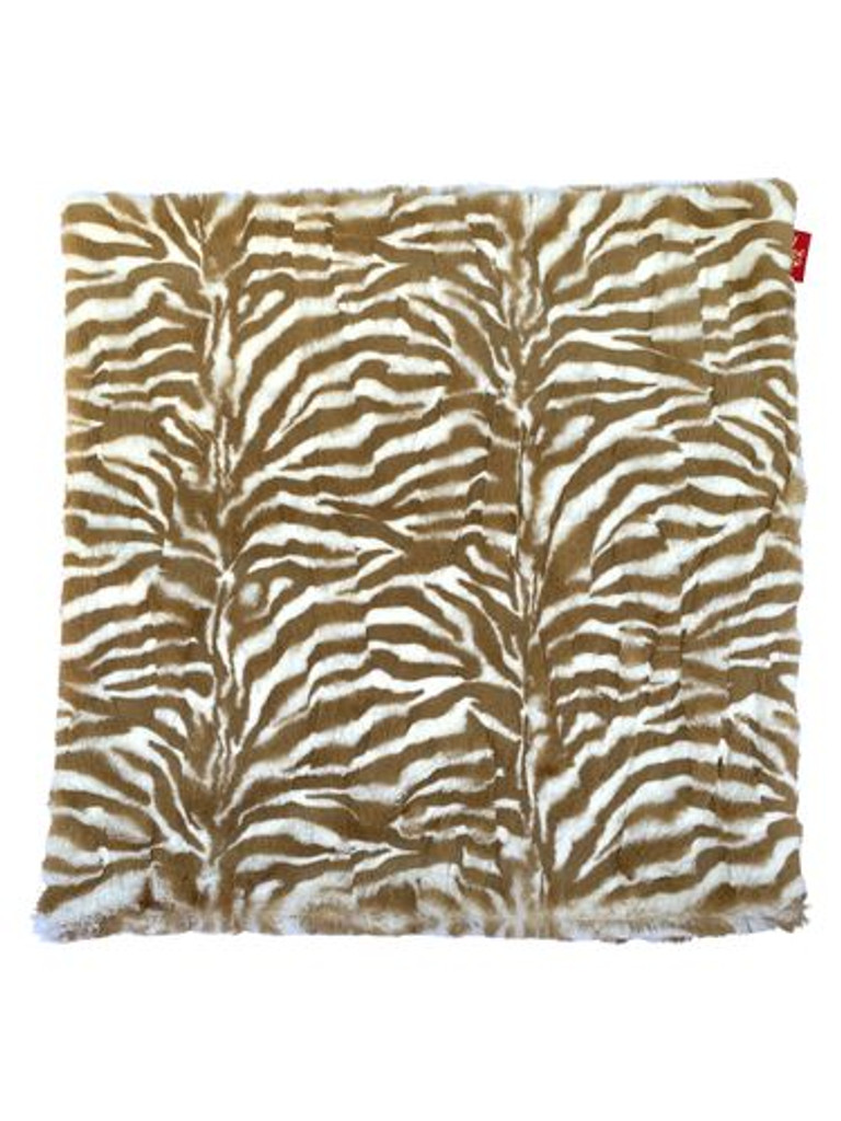 Carrier Square Blanket, Zebra Cappuccino