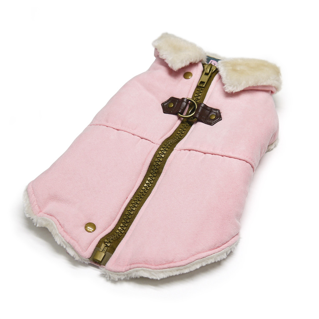 Furry Runner Coat Pink
