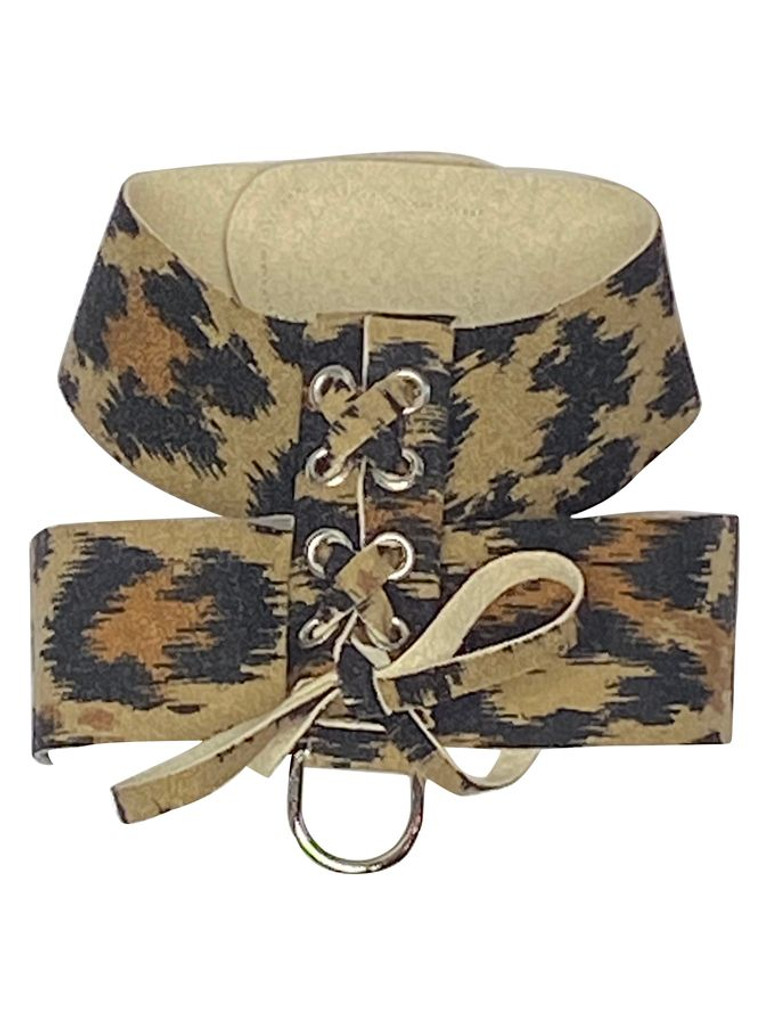 Parisian Dog Harness: Leopard