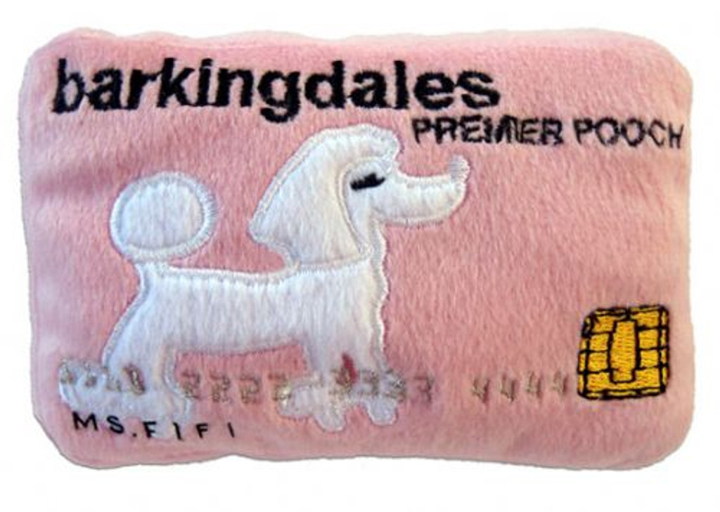 Dog Diggin Designs Barkingdales Credit Card Plush Toy