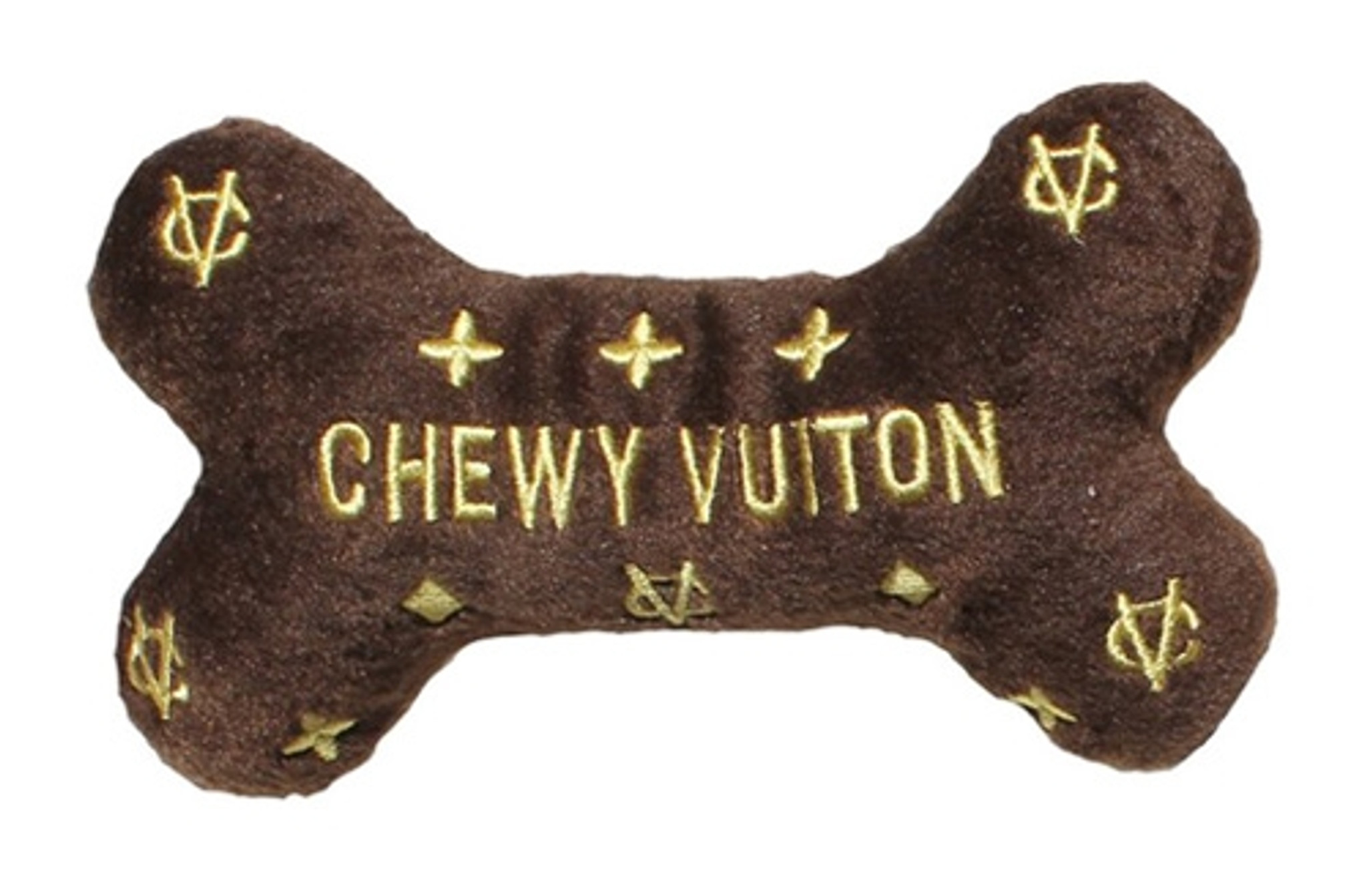 Chewy V Plush Dog Bone Toy | Supreme Dog Garage