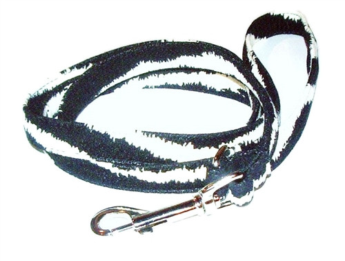 Zebra 4ft Ultra Suede Leash