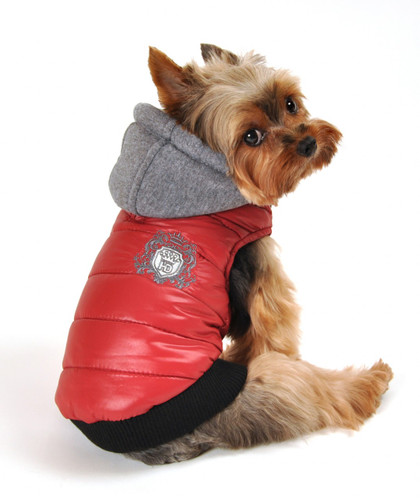 Sporty Puffer Vest - Red