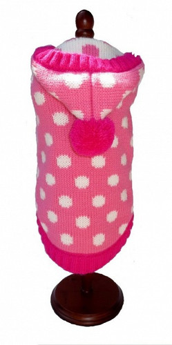 Pretty Pink Polka Dot Hoodie