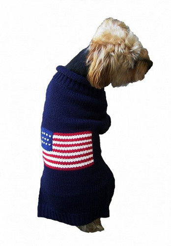 Navy Patriotic Pup Sweater