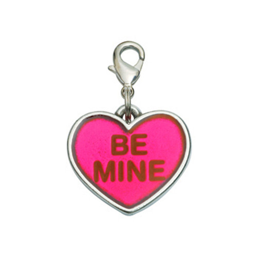 Be Mine Heart Valentine's Dog Charm