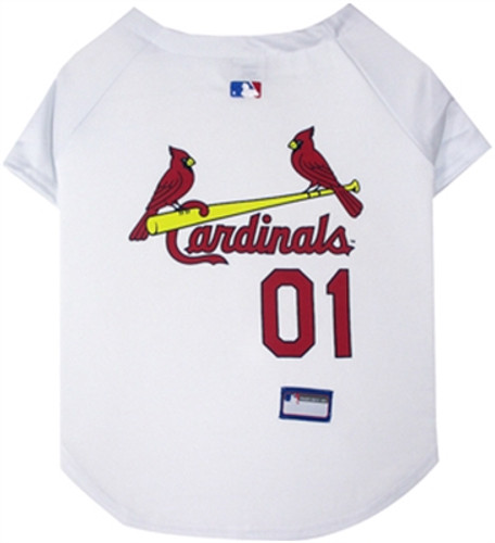 St. Louis Cardinals Dog Jersey - White