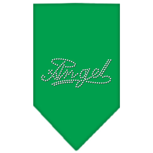 Angel Rhinestone Bandana - Emerald Green