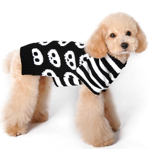 Striped Skull Dog Sweater