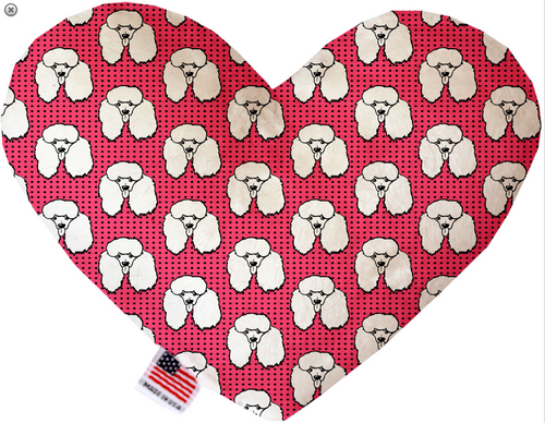 Pretty Poodles Heart Dog Toy