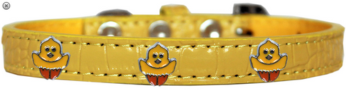 Chickadee Widget Croc Dog Collar