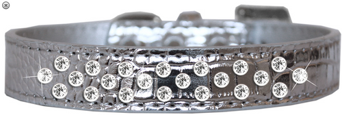 Sprinkles Clear Jewel Croc Dog Collar