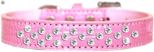 Sprinkles Clear Jewel Croc Dog Collar