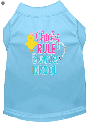 Chicks Rule Screen Print Dog Shirt