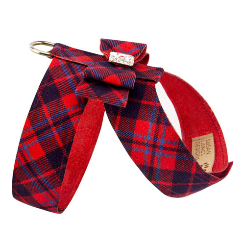 Scotty Furberry Tinkie Red and Blue Plaid Bow Harness