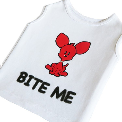 White Bite Me Tee 2