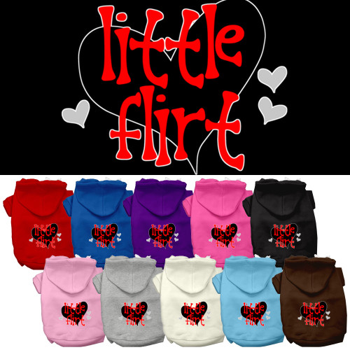 Little Flirt Screen Print Pet Hoodies