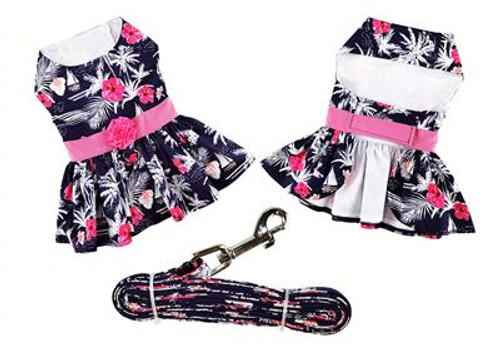 Moonlight Sails Dog Dress with Matching Leash