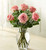 6 Stems Pink Love's Embrace Roses