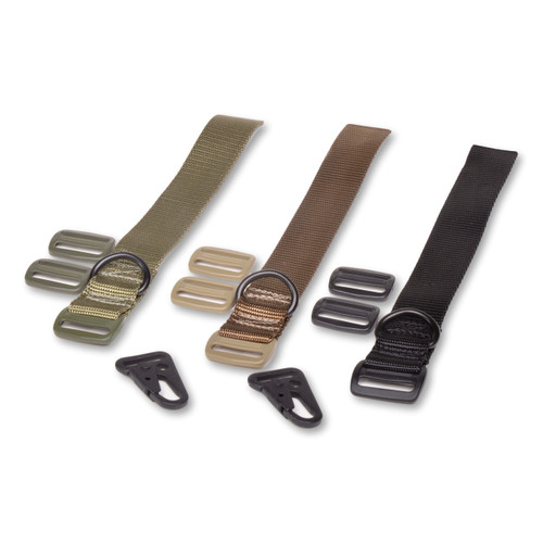 Buttstock sling adapter colors: OD, Coyote Brown, Black.