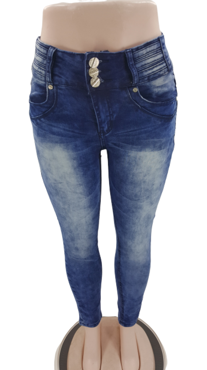 High Waisted Faded Skinny Jeans 69-ANF