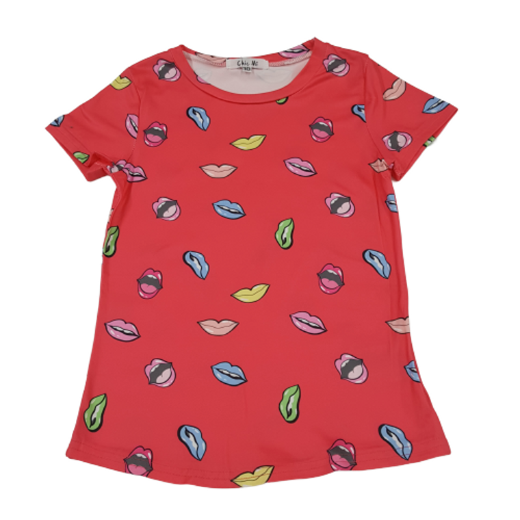 Lips Printed Tee 2043-1