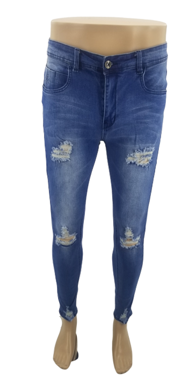 Distressed Skinny Denim Jeans LD362