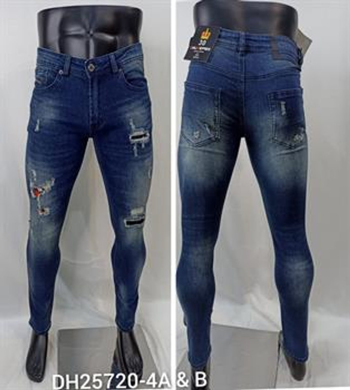 Skinny Distressed Jeans DH25720  4A-4B