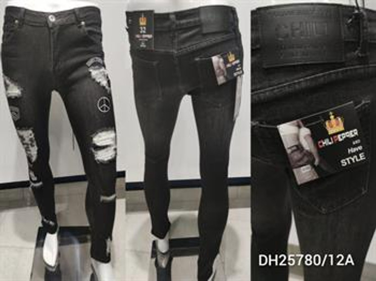 Skinny Distressed Jeans DH25780 12A