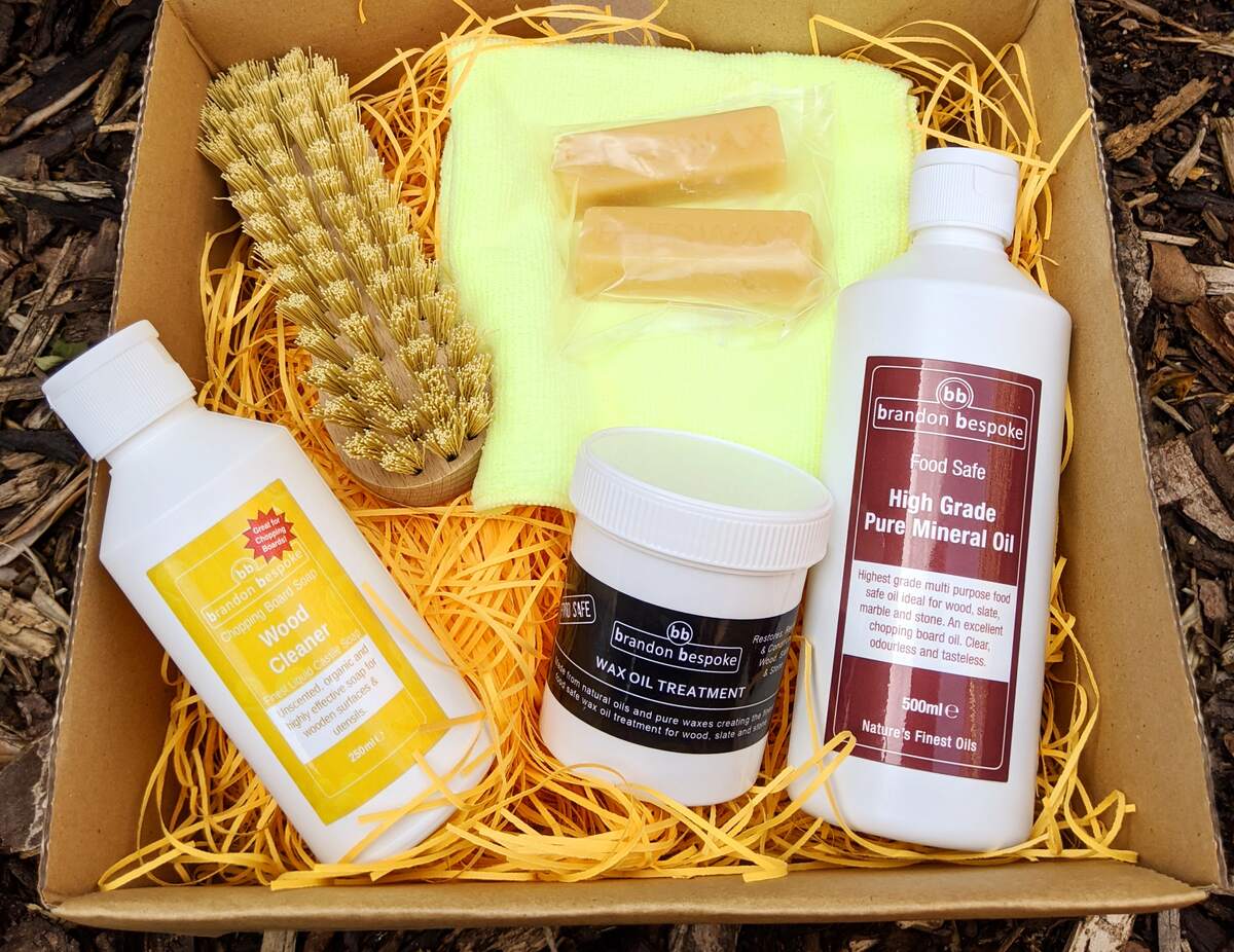 Wood Giftware set - Woodworker - Pure Mineral Oil