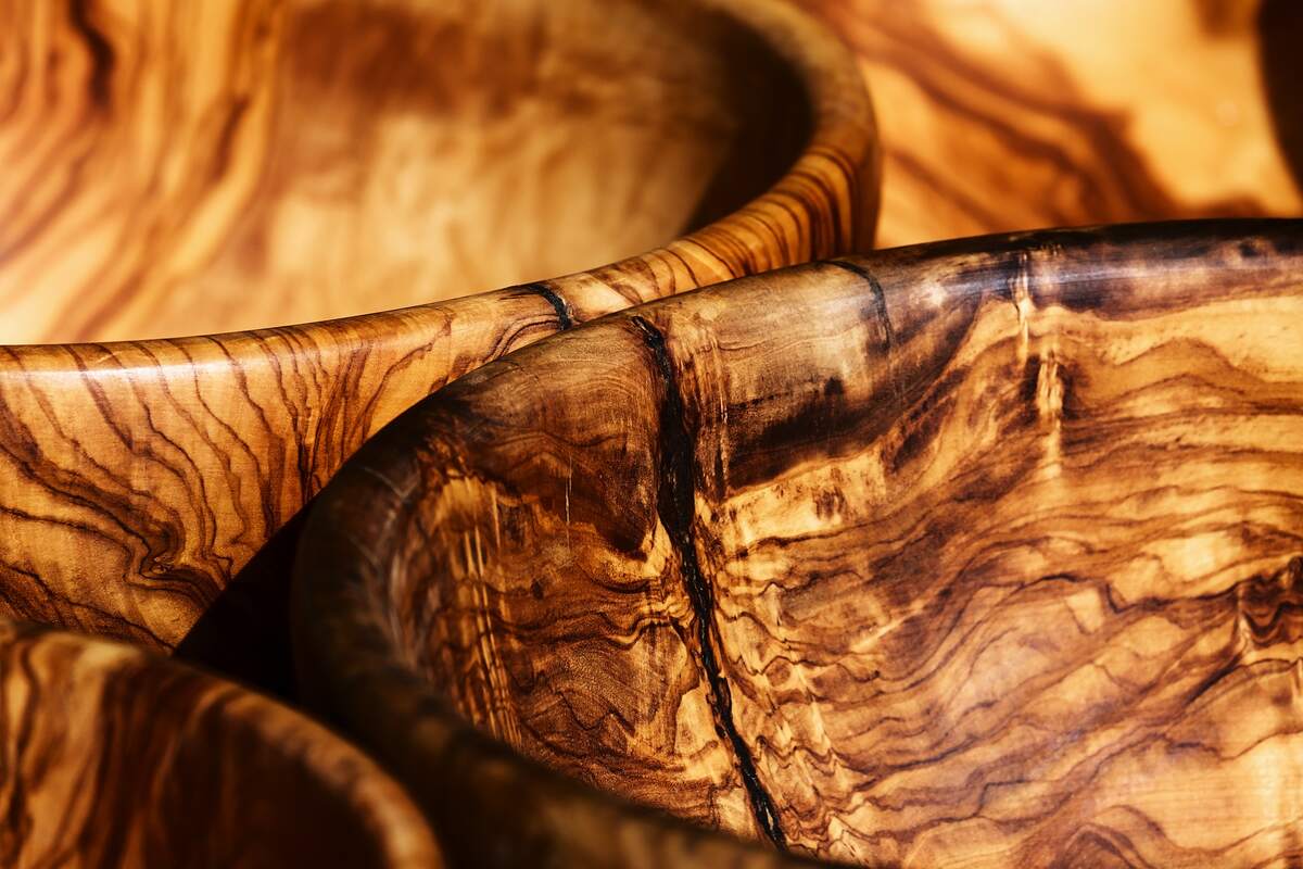 Waxed Wooden Bowls