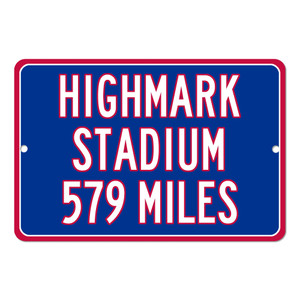 Highmark Stadium Custom Distance Sign - Buffalo Bills Fan Gift