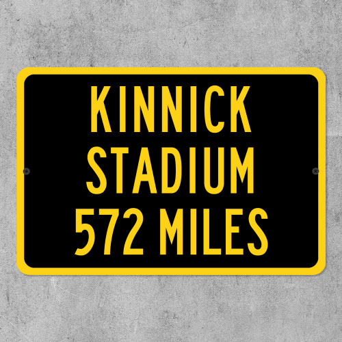 Kinnick Stadium Custom Distance Sign - University of Iowa Hawkeyes Fan Gift
