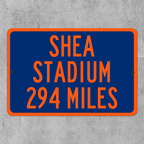 Shea Stadium Custom Distance Highway Sign - New York Mets Baseball Fan Gift