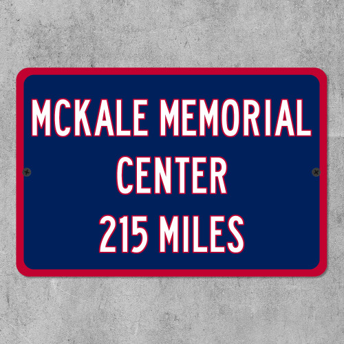 McKale Memorial Center Custom Distance Highway Sign - University of Arizona Wildcats College Basketball Fan Gift